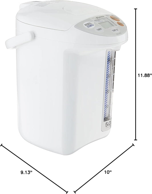 Zojirushi CD-LFC50 Panorama Window Micom Water Boiler and Warmer (169-ounce, 5.0-Liter, White)